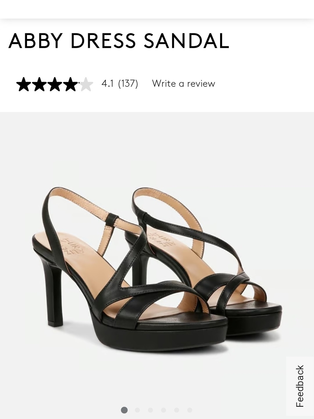 Naturalizer Abby Dress Sandal - Black